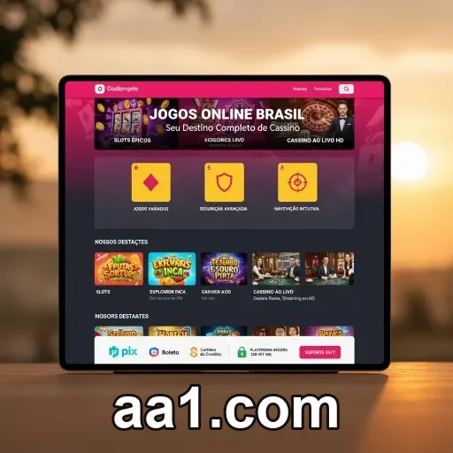 Login no aa1.com pelo celular com interface simples